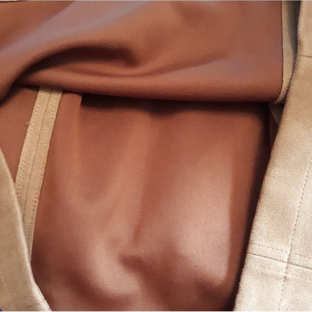 Haute Monde Size Large Faux Suede Mini Skirt - Picture 3 of 4